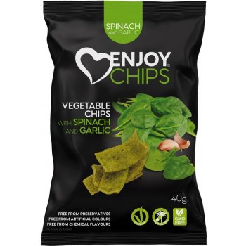 Enjoy Chips Smažené chipsy špenát česnek 40 g