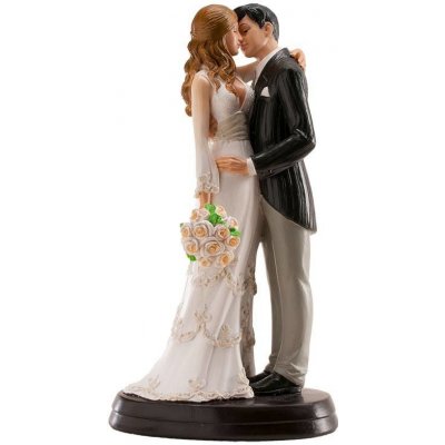 Svatební figurka na dort 18cm něžný polibek - Dekora – Zboží Mobilmania