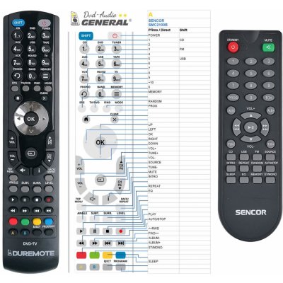 Dálkový ovladač General Sencor SMC2100B – Hledejceny.cz