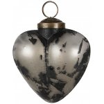 Clayre & Eef Granitová antik skleněná vánoční ozdoba srdce Noirre 8*4*8 cm – Hledejceny.cz