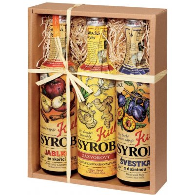 Kitl Syrob Jablko a Zázvor a Švestka dárkové balení 3 x 0,5 l – Sleviste.cz