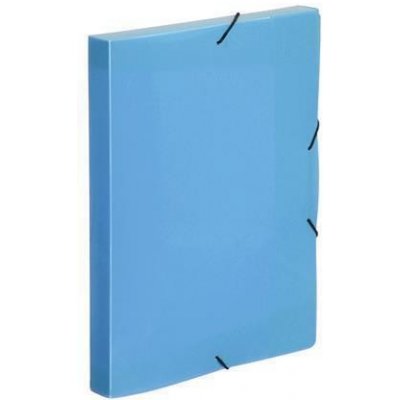 Viquel Desky s gumičkou Coolbox, transparentní modrá, PP, 30 mm, A4, VIQUEL 021372-09 421389