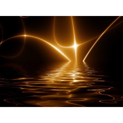 WEBLUX 2682422 Fototapeta papír dance of lights tanec světla vynořující se z vody. fractal02f3 rozměry 360 x 266 cm