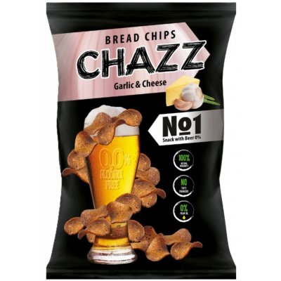 CHAZZ Chlebové chipsy s příchutí česneku a sýra 100 g – Hledejceny.cz