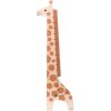 Dekorace Bajo dřevěný nástěnný metr Žirafa
