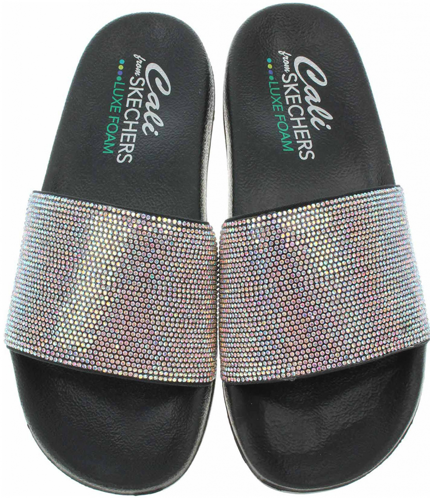 Skechers dámské plážové pantofle 32369 blk