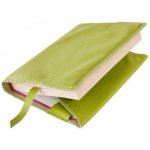 Variabilní kožený obal na knihu se záložkou kůže zelená – Zboží Dáma