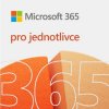 Kancelářská aplikace Microsoft 365 pro jednotlivce 1 rok elektronická licence EU QQ2-00012 nová licence
