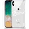 Pouzdro a kryt na mobilní telefon Apple Pouzdro Picasee silikonové Apple iPhone X/XS - Picasee - White čiré