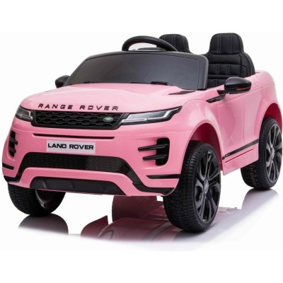 Beneo Elektrické autíčko Range Rover Evoque jednomístné růžová kožená sedadla MP3 přehrávač s přípojkou USB / SD pohon 4x4 baterie 12V10AH EVA kola odpružené nápravy klíčová třípolohové start