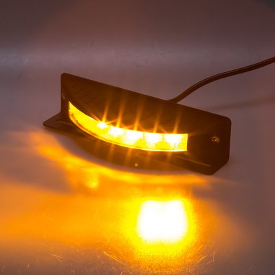 Výstražné LED světlo vnější, 12-24V, 6x3W, oranžové, ECE R65 – Zboží Mobilmania