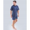 Pánské pyžamo Gina 79100 pánské pyžamo krátké modré
