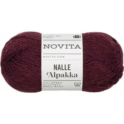 Novita Nalle Alpakka 5481 Vínová – Zboží Mobilmania