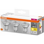 Osram LED žárovka BASE, GU10, 3,6W, teplá bílá, 3 ks – Zboží Mobilmania