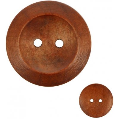 Ideal mahagonový knoflík 28 mm 10 kusů – Zboží Dáma