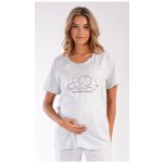 Vienetta Secret dámské pyžamo mateřské Slůně světle šedá – Zboží Dáma