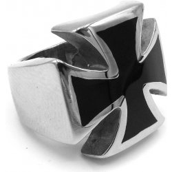 Steel Jewelry prsten z chirurgické oceli pánský maltézský kříž 231063