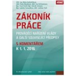 Zákoník práce, prováděcí nařízení vlády 2016 - Eva Hofmannová, Pavla Hloušková, M. Andraščíková – Hledejceny.cz