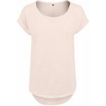 Build Your Brand tričko s prodlouženým zadním dílem Růžová – Zboží Mobilmania