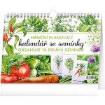 Měsíční plánovací se semínky 30 x 21 cm 2026 – Zboží Dáma