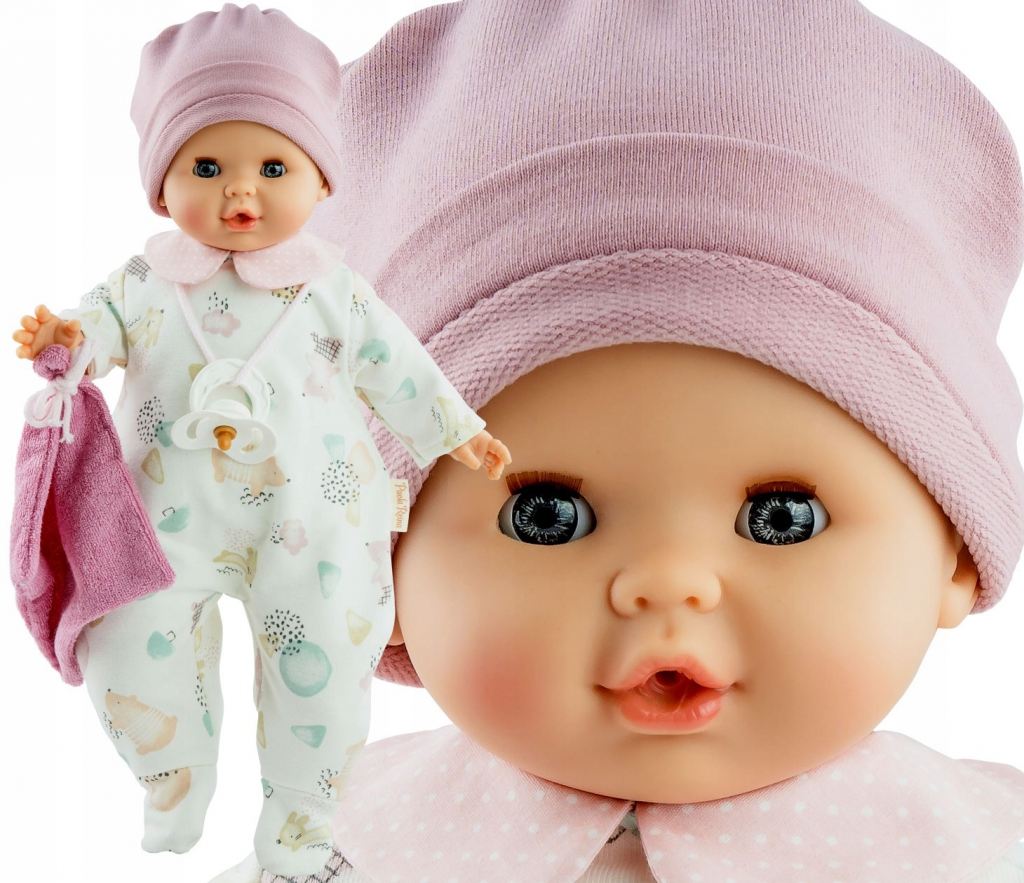 Paola Reina Realistické miminko holčička Sonia v oblečku Alex a Sonia 36 cm