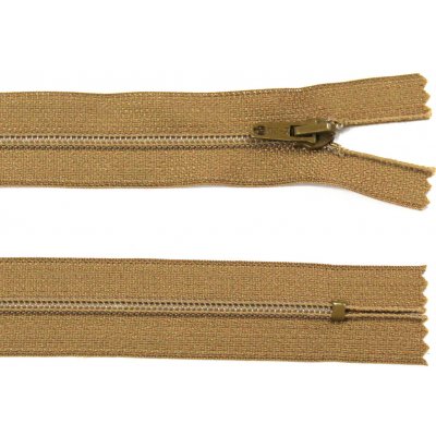 Spirálový zip no.3 nerozepínací 60cm - více barev color: 689 béžovo-hnědá – Hledejceny.cz