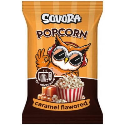 Sovora popcorn do mikrovlnky Karamelový 100 g – Zboží Mobilmania