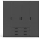 Tvilum Sprint 196 x 200 x 50 cm tmavě šedá – Sleviste.cz