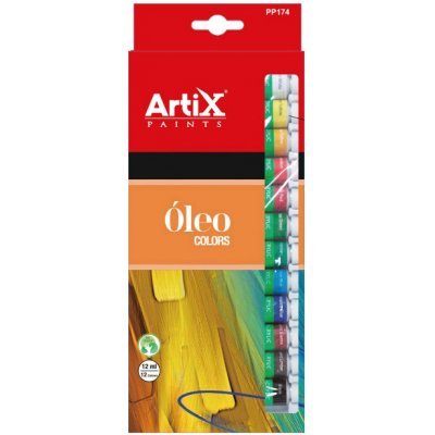 Main Paper S.L. olejové barvy Artix Paints 12 ks 12 ml – Hledejceny.cz