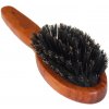 Hřeben a kartáč na vlasy Eurostil Cushion Brush Wooden Boar kartáč na rozčesávání vlasů, kančí štětiny 00325 Small