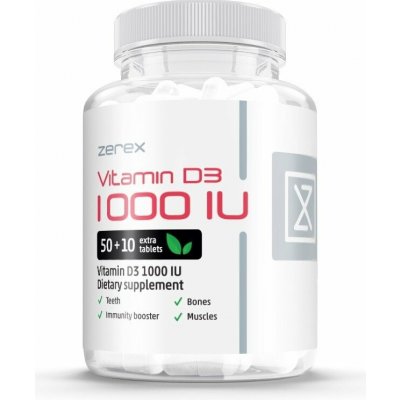 Zerex vitamín D 1000 IU 60 tabliet – Hledejceny.cz