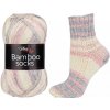 Příze Vlna-Hep Bamboo Socks 7904 - krémová, růžová, šedá