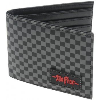 No Fear Checked Wallet Black Grey