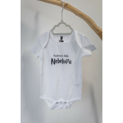 Černá na bílé Bodyčko Budoucí žák NEBELVÍRU dlouhý rukáv – Zboží Dáma