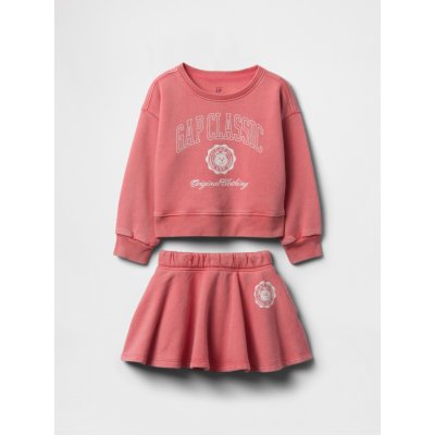 GAP Baby set mikiny a kraťasové sukně Americana Červená Červená – Zboží Dáma