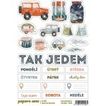 PAPERO AMO ♥ Samolepky - NA HORY / Tak jedem – Zboží Živě