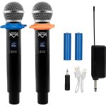 Veles X Dual Wireless Handheld Microphone Party Karaoke System with Receiver – Zboží Mobilmania