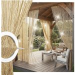 Záclona s provázky polyester 100 cm x 200 cm – Hledejceny.cz