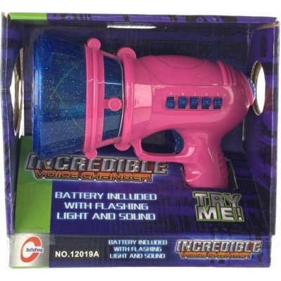 Měnič hlasu dětský zábavný party megafon na baterie Světlo Zvuk – Zboží Dáma