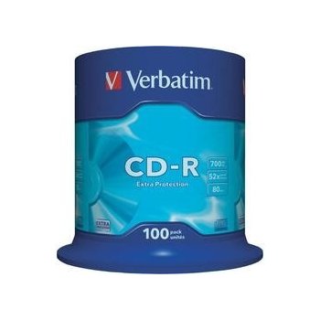 Verbatim CD-R 700MB 52x, cakebox, 100ks (43411)