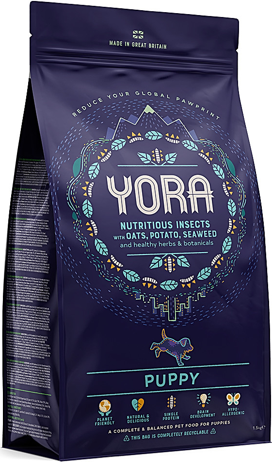 YORA Puppy z hmyzu pro štěňata 1,5 kg