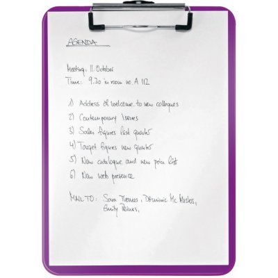 Leitz Wow A4 deska s klipem purpurová – Zboží Mobilmania