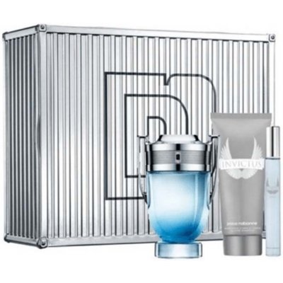 Paco Rabanne Invictus Aqua 2018 EDT 100 ml + sprchový gel 100 ml + EDT 10 ml dárková sada