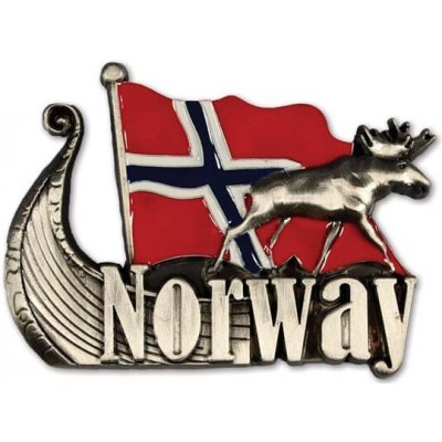 Magnet NORWAY s losem a lodí – Hledejceny.cz