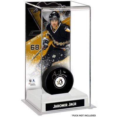 Fanatics Vitrína na puk Jaromír Jágr #68 Pittsburgh Penguins Deluxe Tall Hockey Puck Case – Zboží Mobilmania