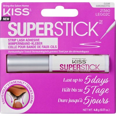 KISS Lepidlo na řasy Super Stick 5-Day Extended Wear (Strip Lash Adhesive) 4,8 g Clear – Sleviste.cz