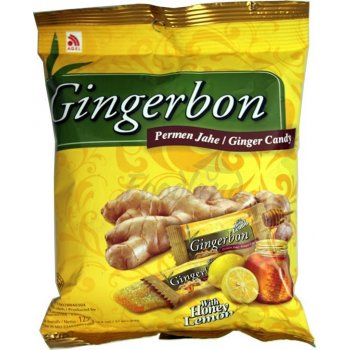 Stykra Gingerbon Zázvorové bonbony s citronem a medem 125 g