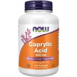 Now Foods Foods Caprylic Acid kyselina kaprylová 600 mg 100 kapslí – Hledejceny.cz