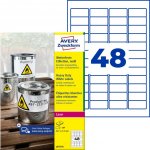 Avery Zweckform L4778-8 Odolné PET etikety 45,7x21,2mm 384 ks bílá – Sleviste.cz