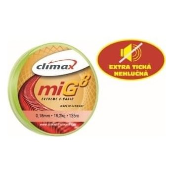 Climax Šňůra miG 8 Braid Olive SB 135m 0,12mm 9,5kg